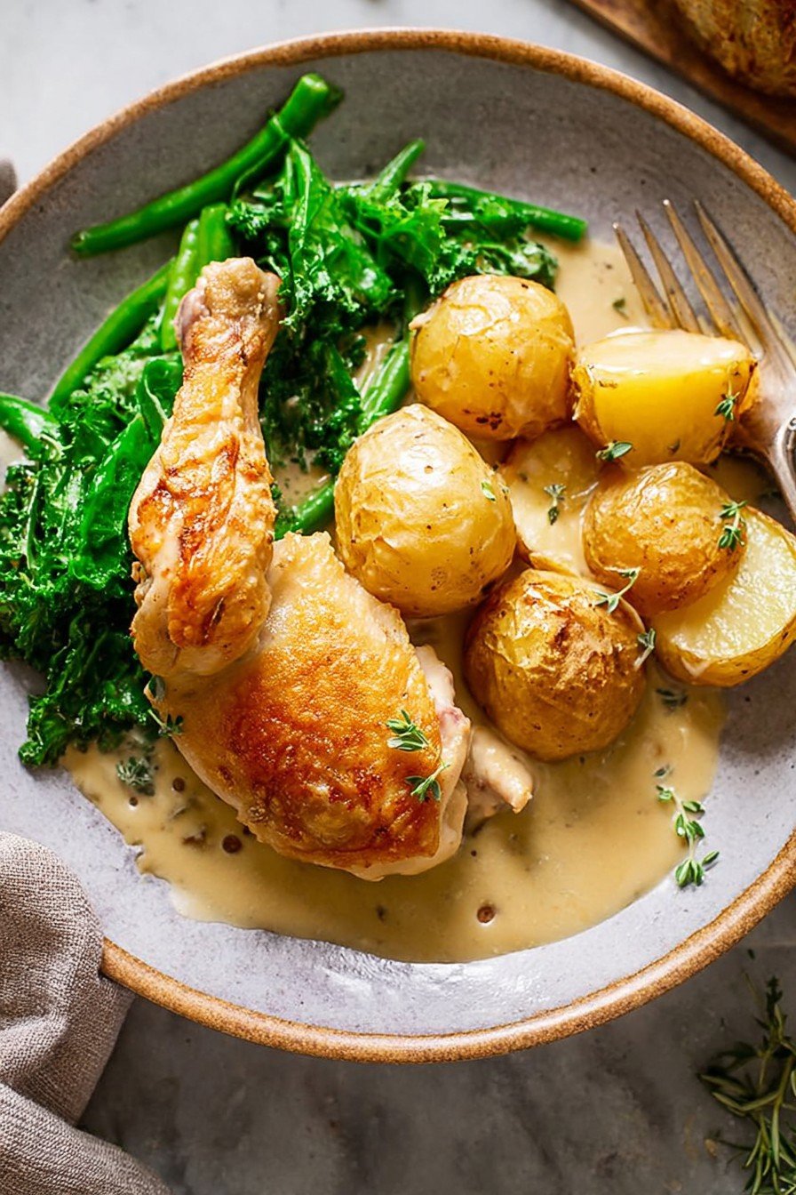Creamy Tarragon Chicken and Potatoes