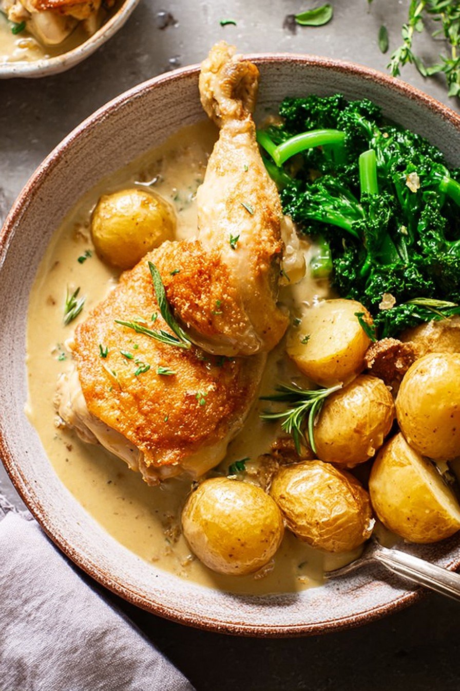 Creamy Tarragon Chicken and Potatoes