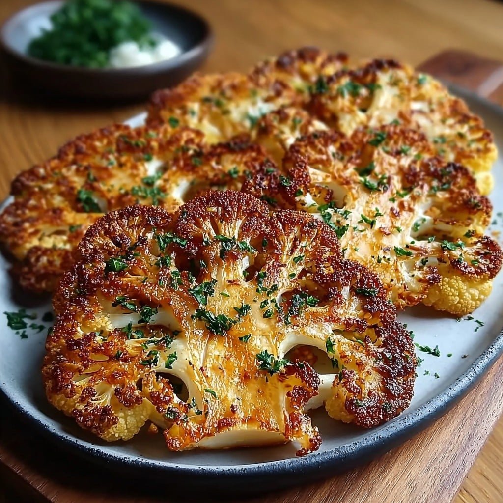 Crispy Baked Cauliflower Steaks