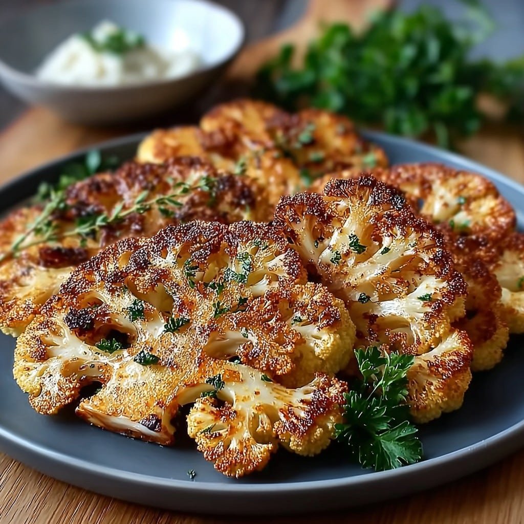 Crispy Baked Cauliflower Steaks