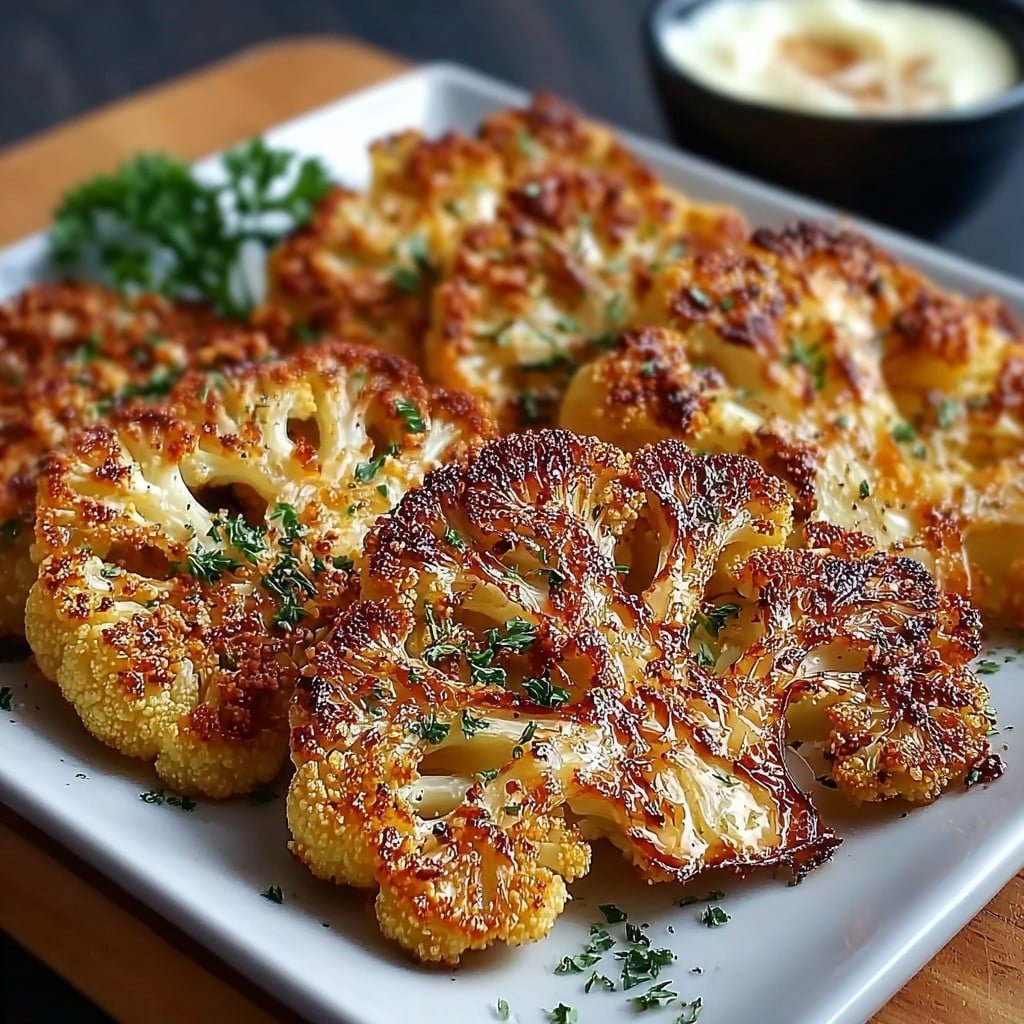 Crispy Baked Cauliflower Steaks