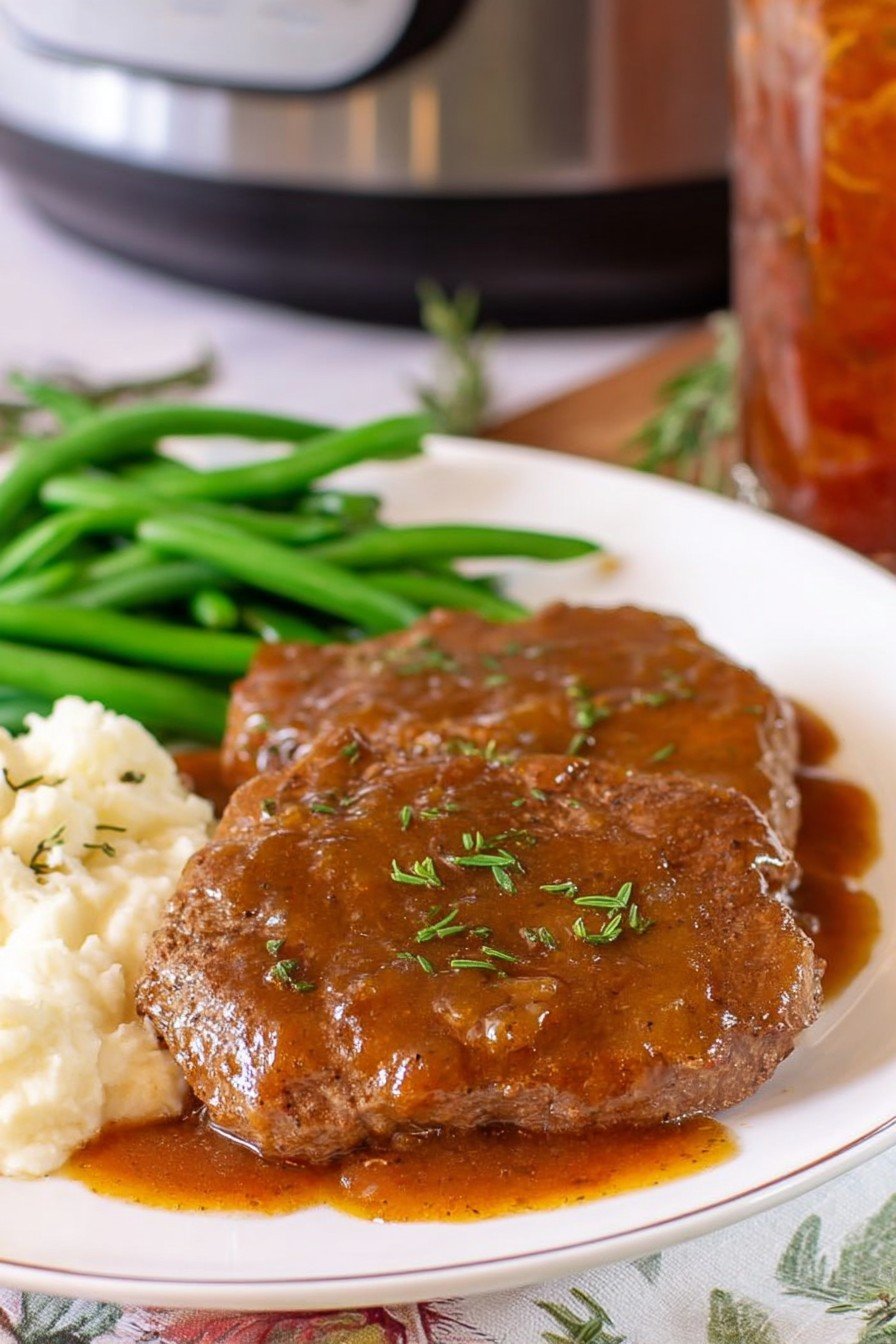 Crock Pot Cubed Steak