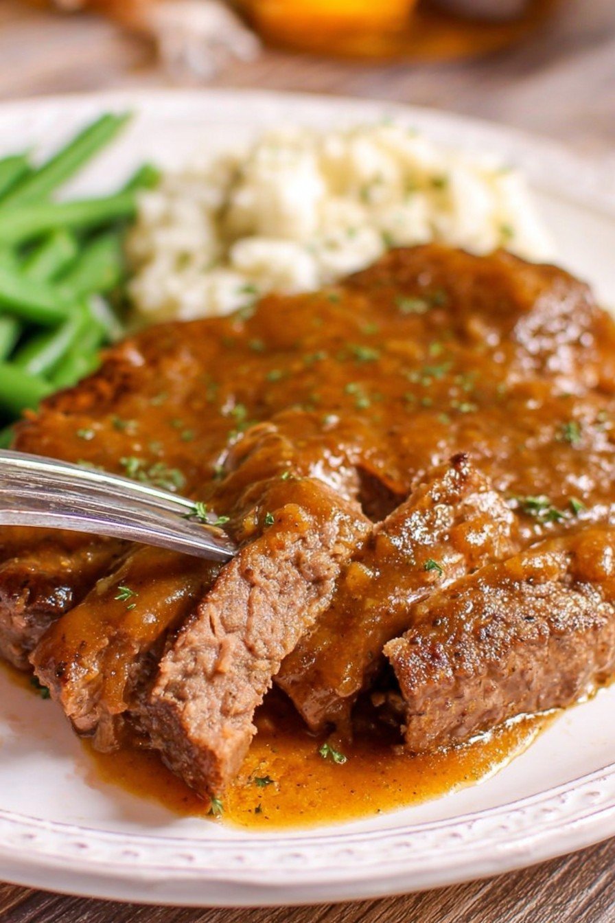 Crock Pot Cubed Steak