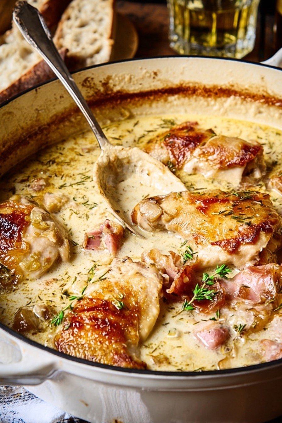 French Chicken Casserole a la Normande