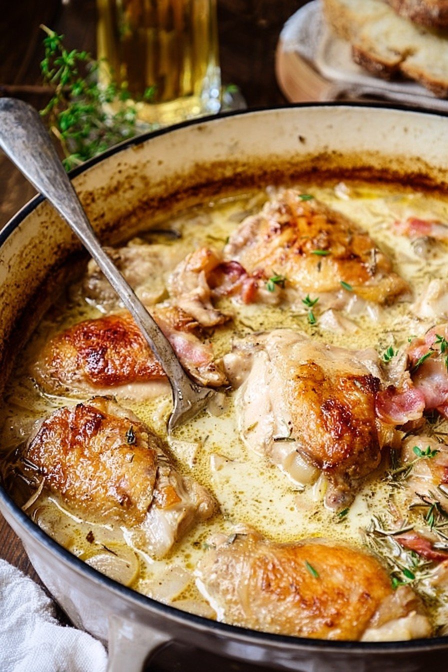 French Chicken Casserole a la Normande