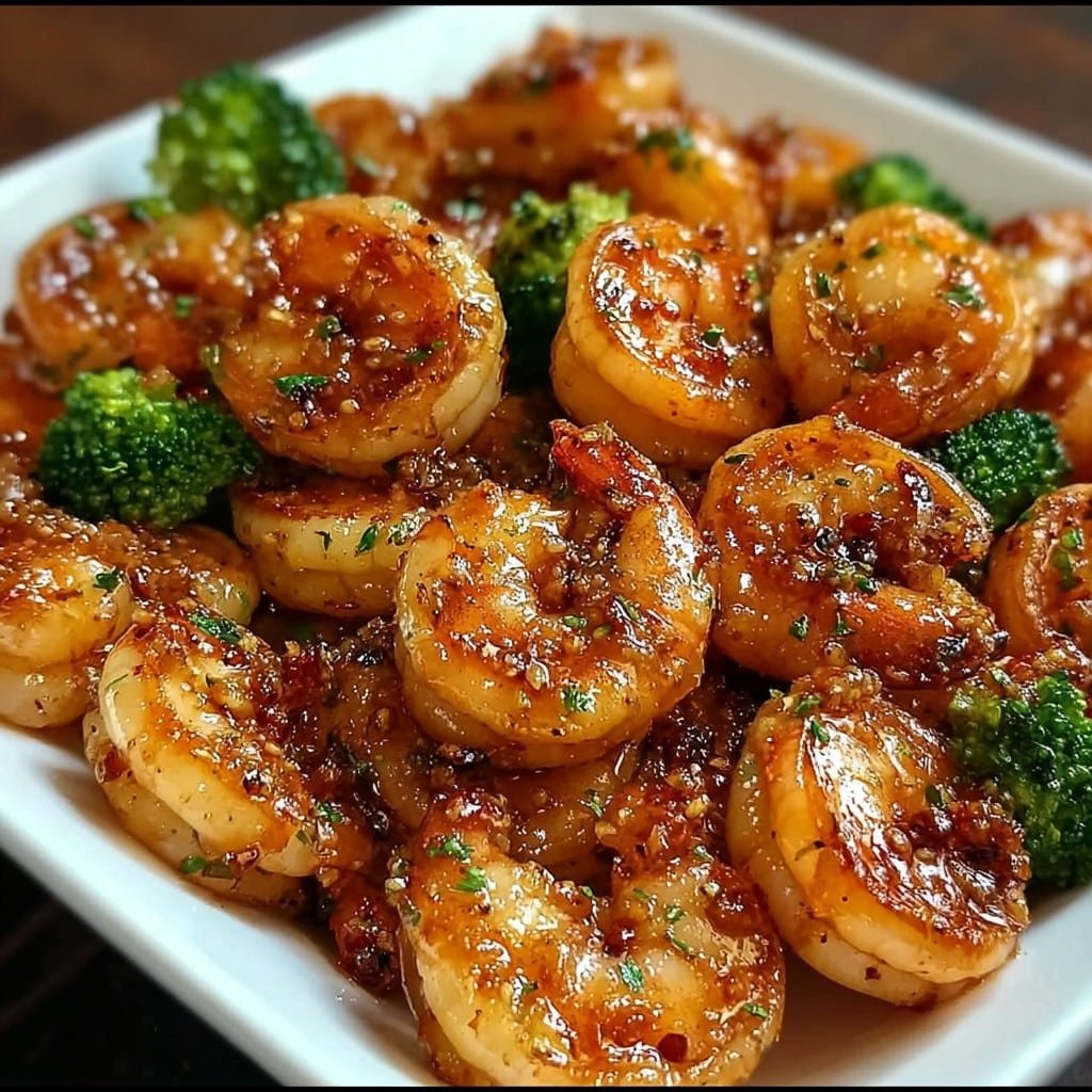 High-Protein Honey Garlic Shrimp