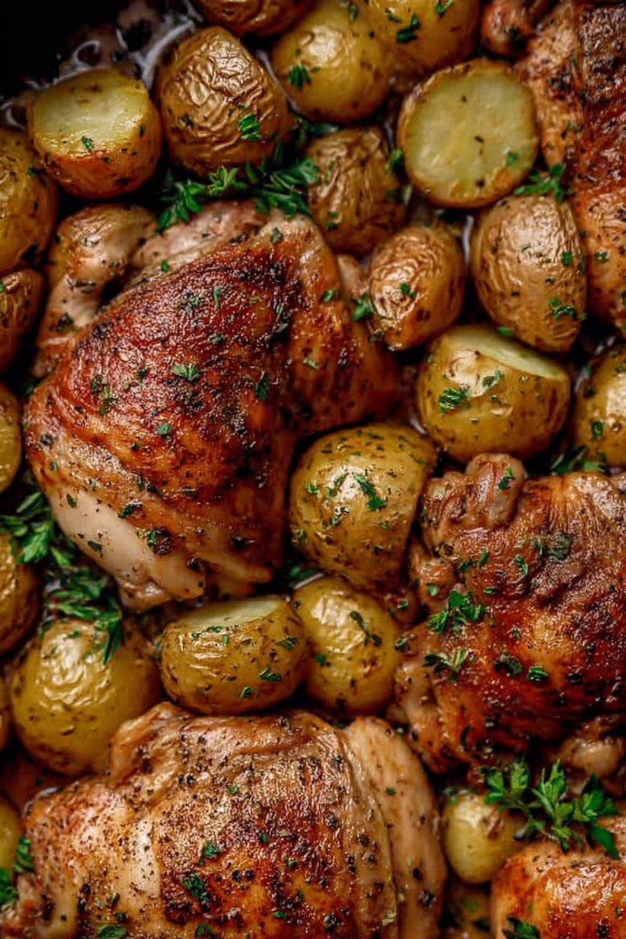 One Pan Chicken and Potatoes