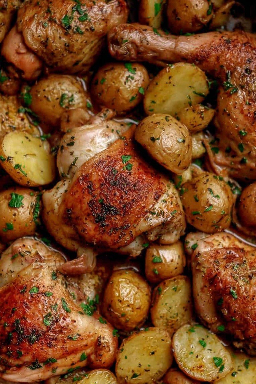 One Pan Chicken and Potatoes