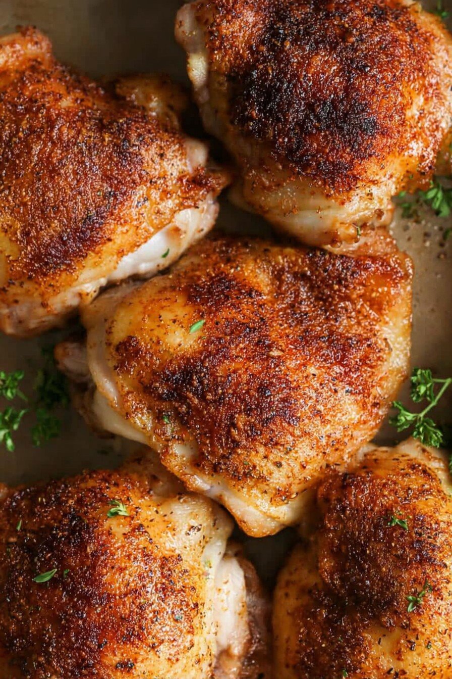 Oven-Baked Chicken Thighs