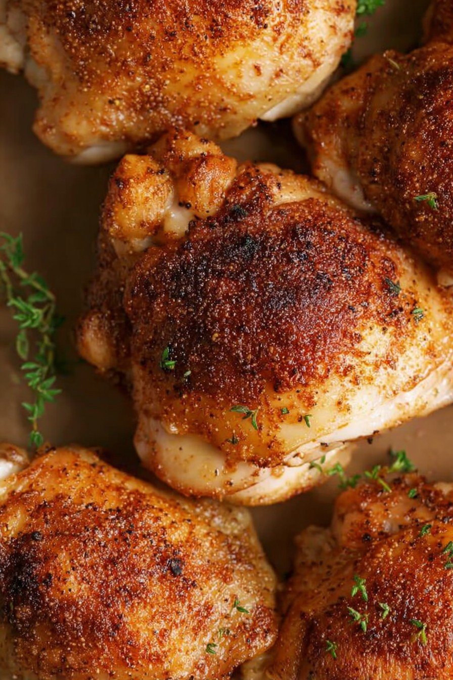 Oven-Baked Chicken Thighs