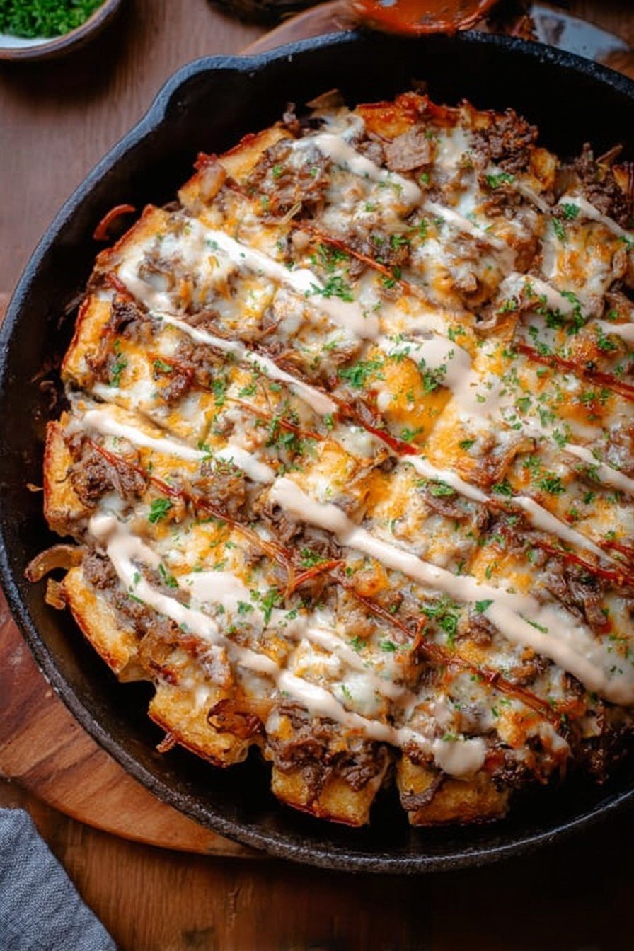 Patty Melt Pizza