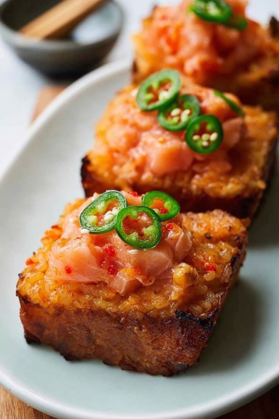 Spicy Salmon Crispy Rice