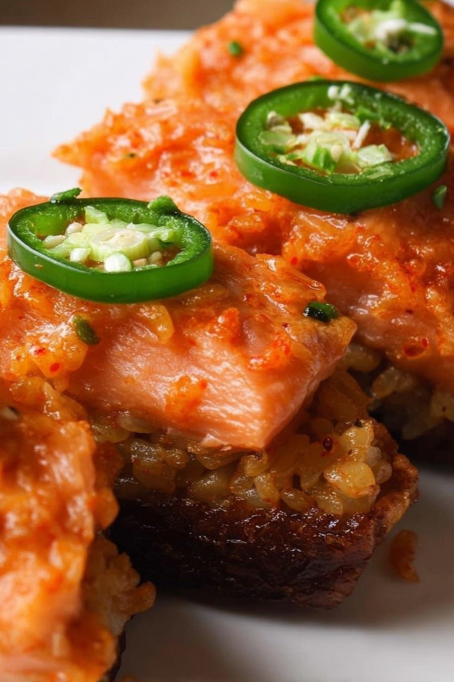 Spicy Salmon Crispy Rice