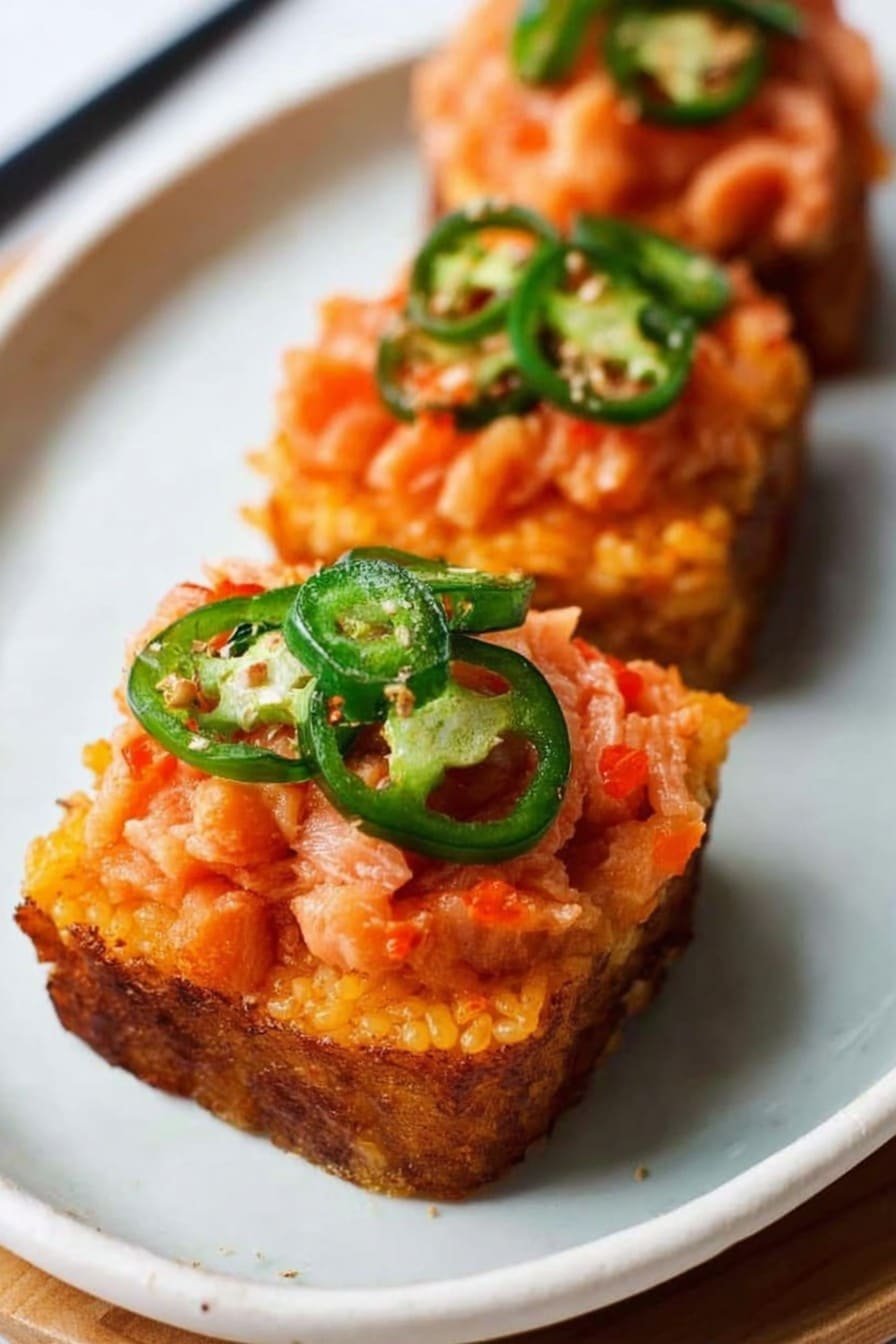 Spicy Salmon Crispy Rice