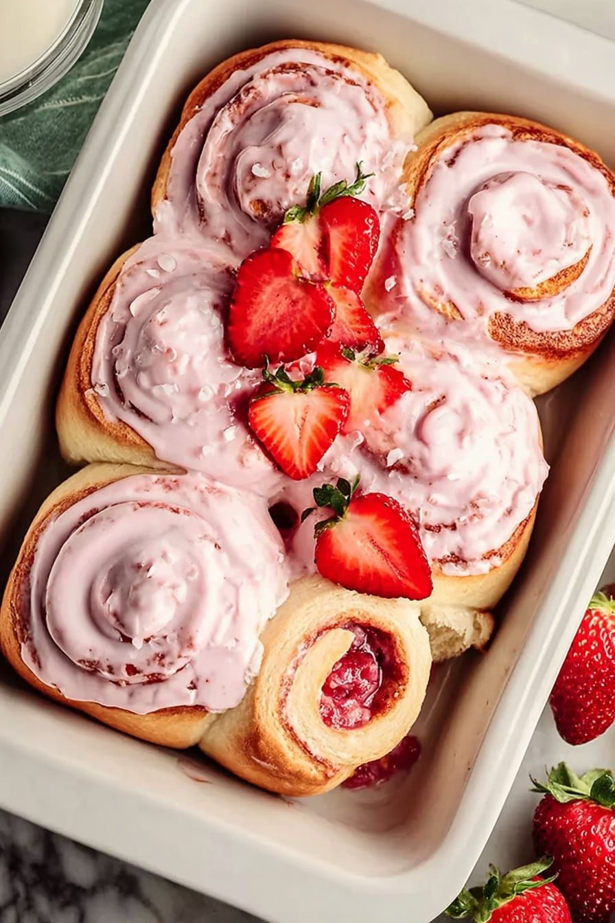 Strawberry Cinnamon Rolls