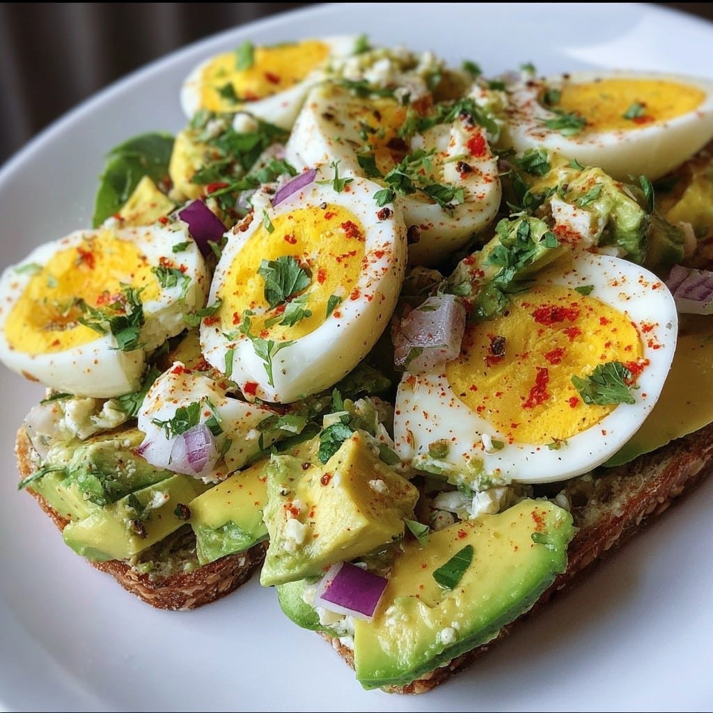 Workout Egg Avocado Salad