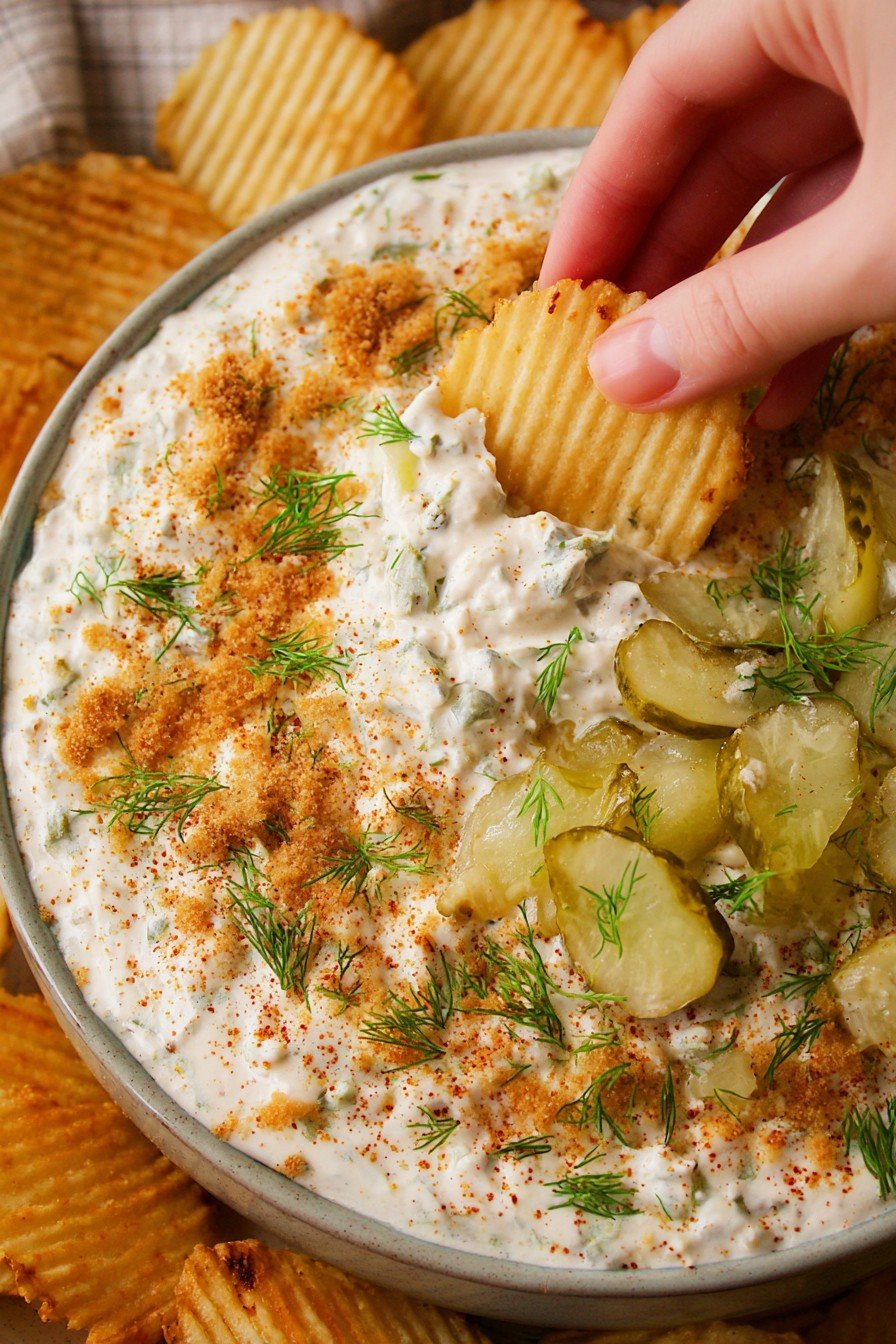 6 Ingredient Fried Pickle Dip