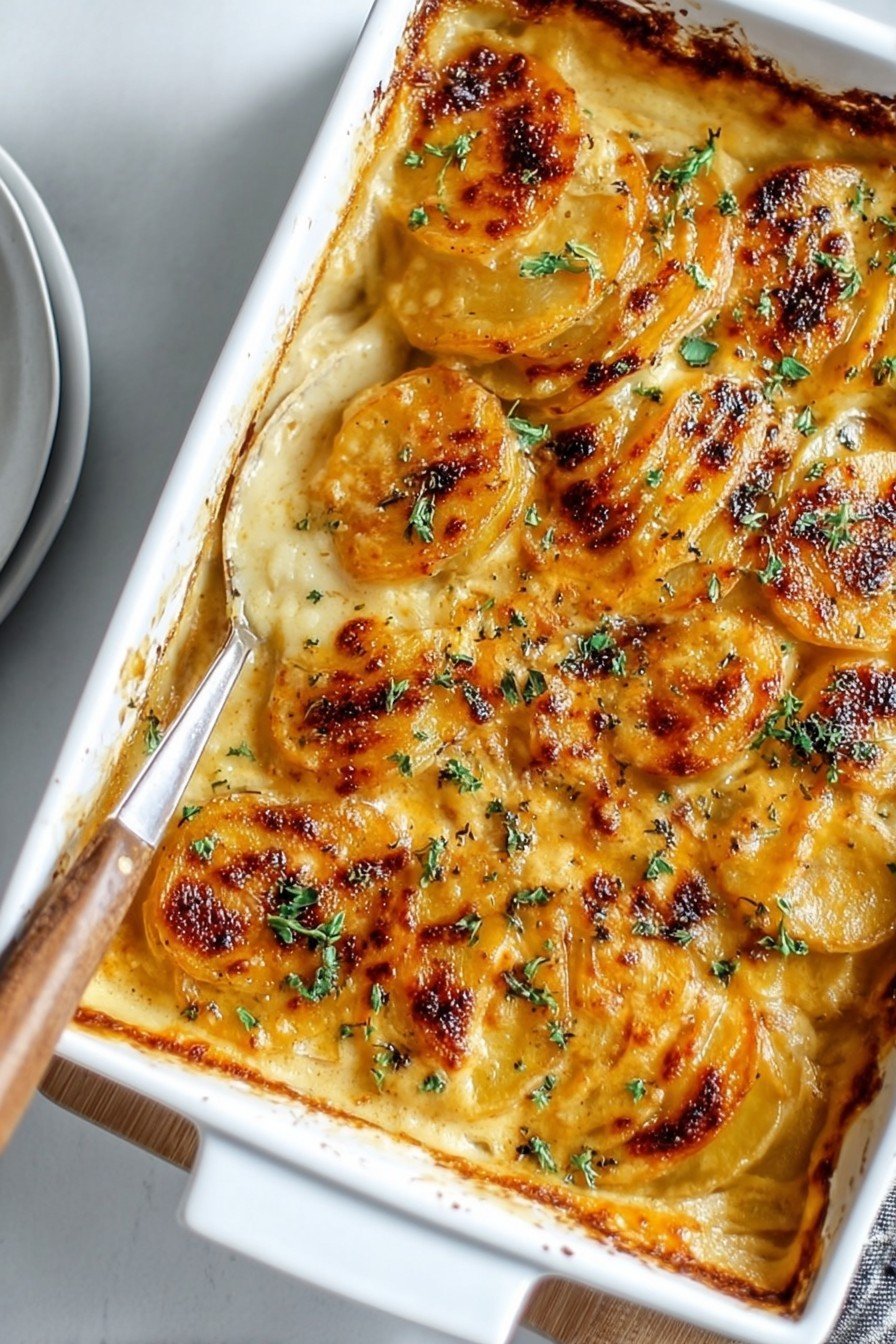 Creamy & Cheesy Au Gratin Potatoes