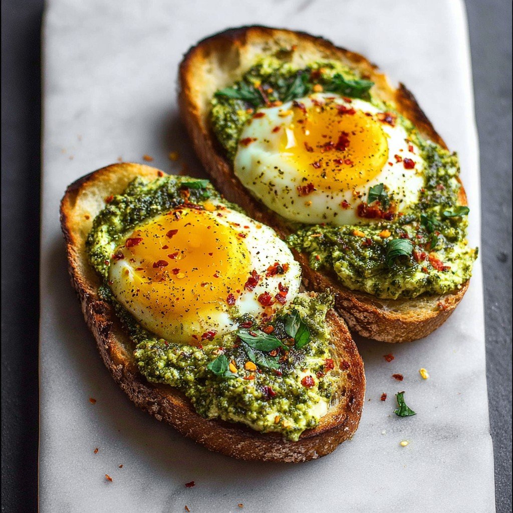 Easy Pesto Eggs Recipe