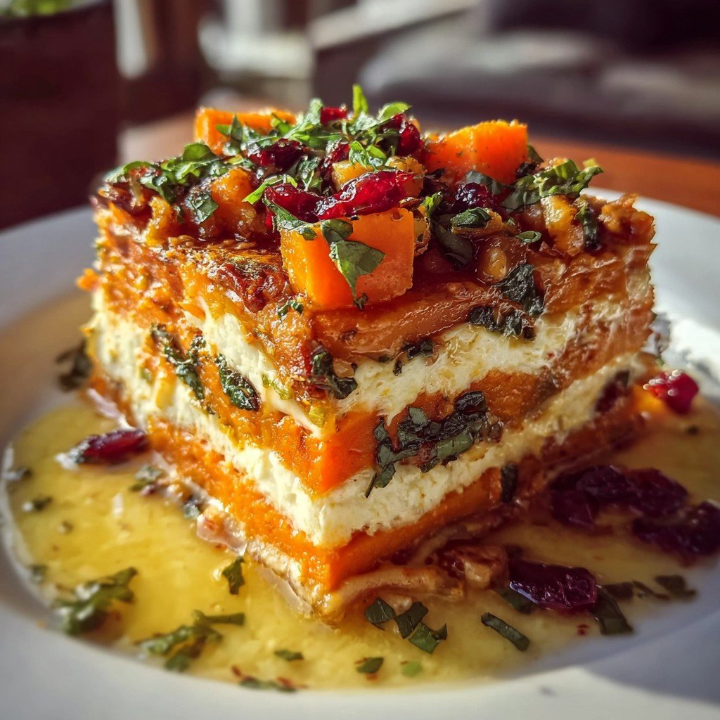 Layered Sweet Potato Butternut Squash Carrot Lasagna Recipe