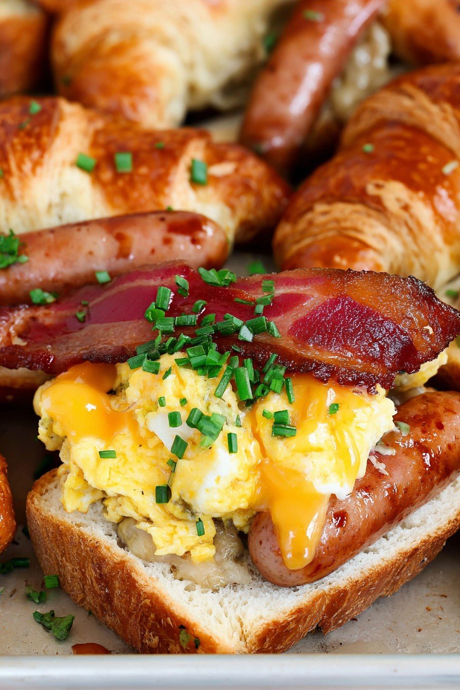 Maple-Dijon Breakfast Croissant Sandwiches