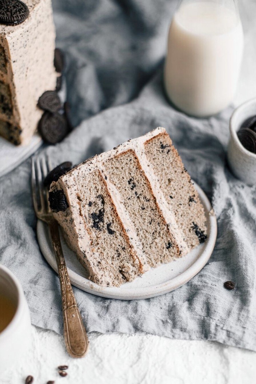 Oreo Cake with Coffee Oreo Buttercream