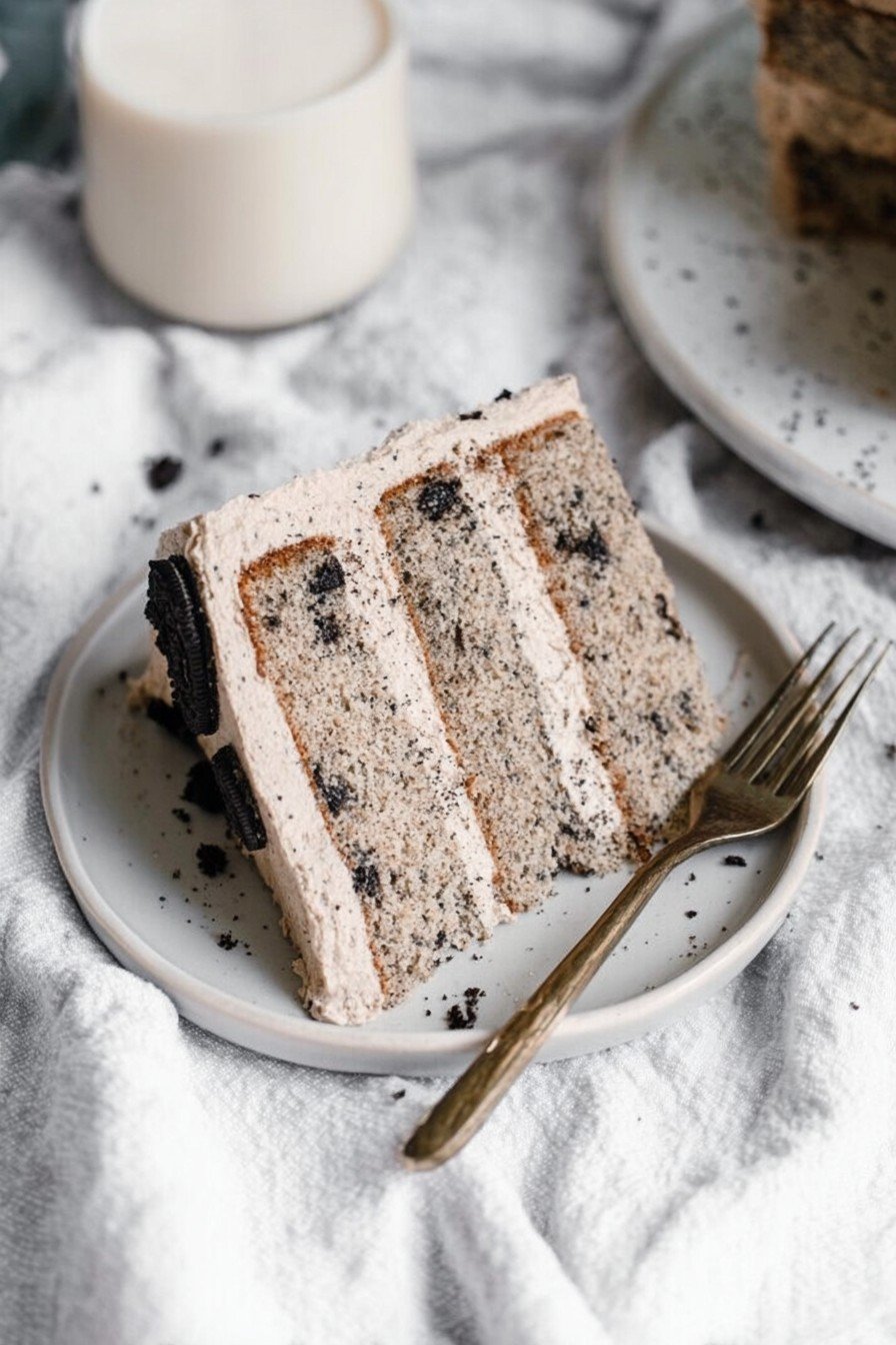 Oreo Cake with Coffee Oreo Buttercream