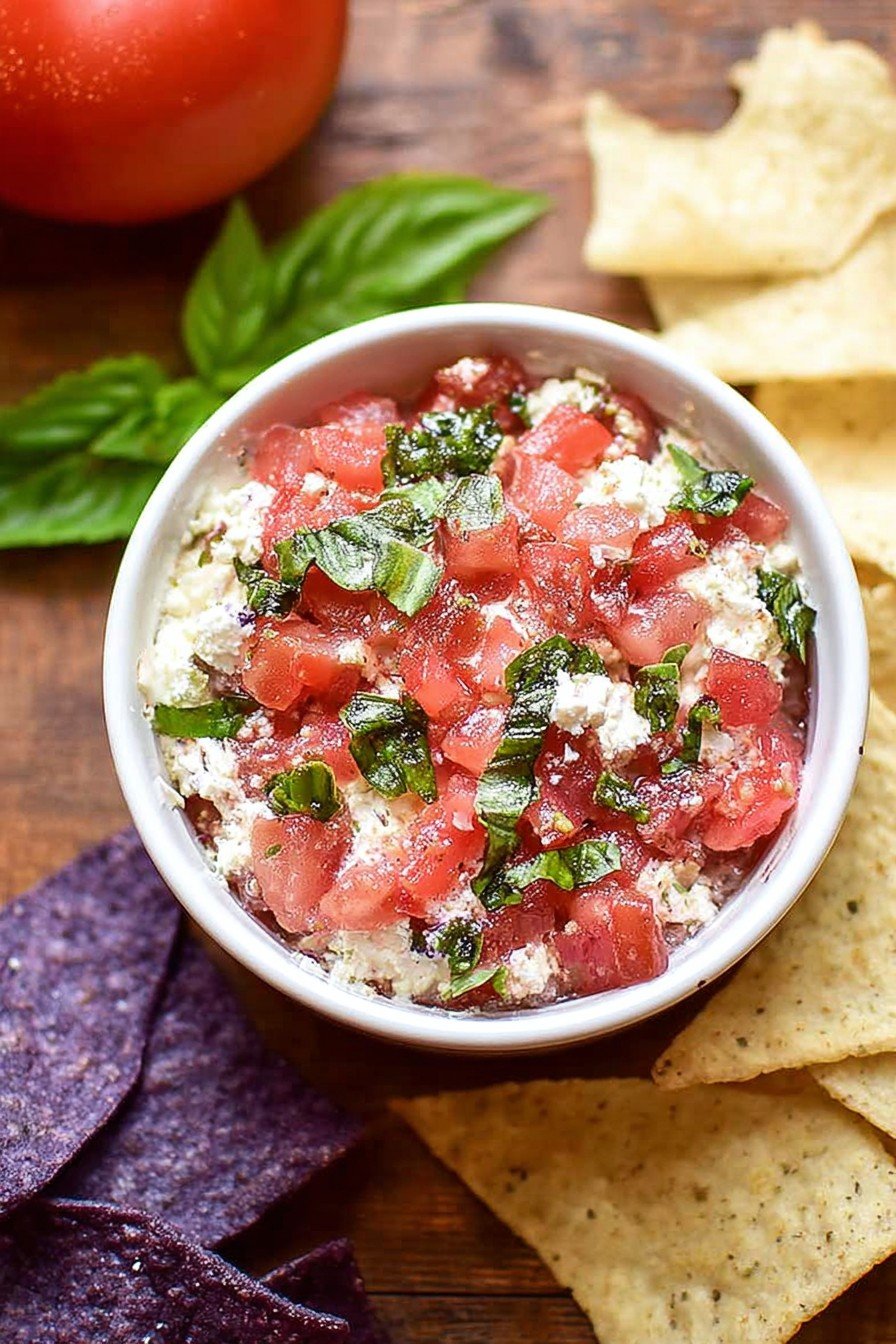 Red, White, & Basil Dip