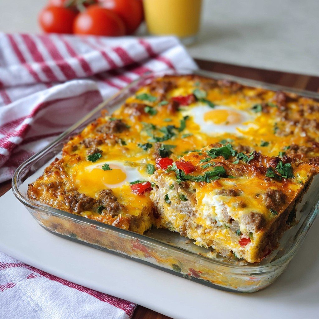 Sausage and Egg Whole30 Breakfast Casserole