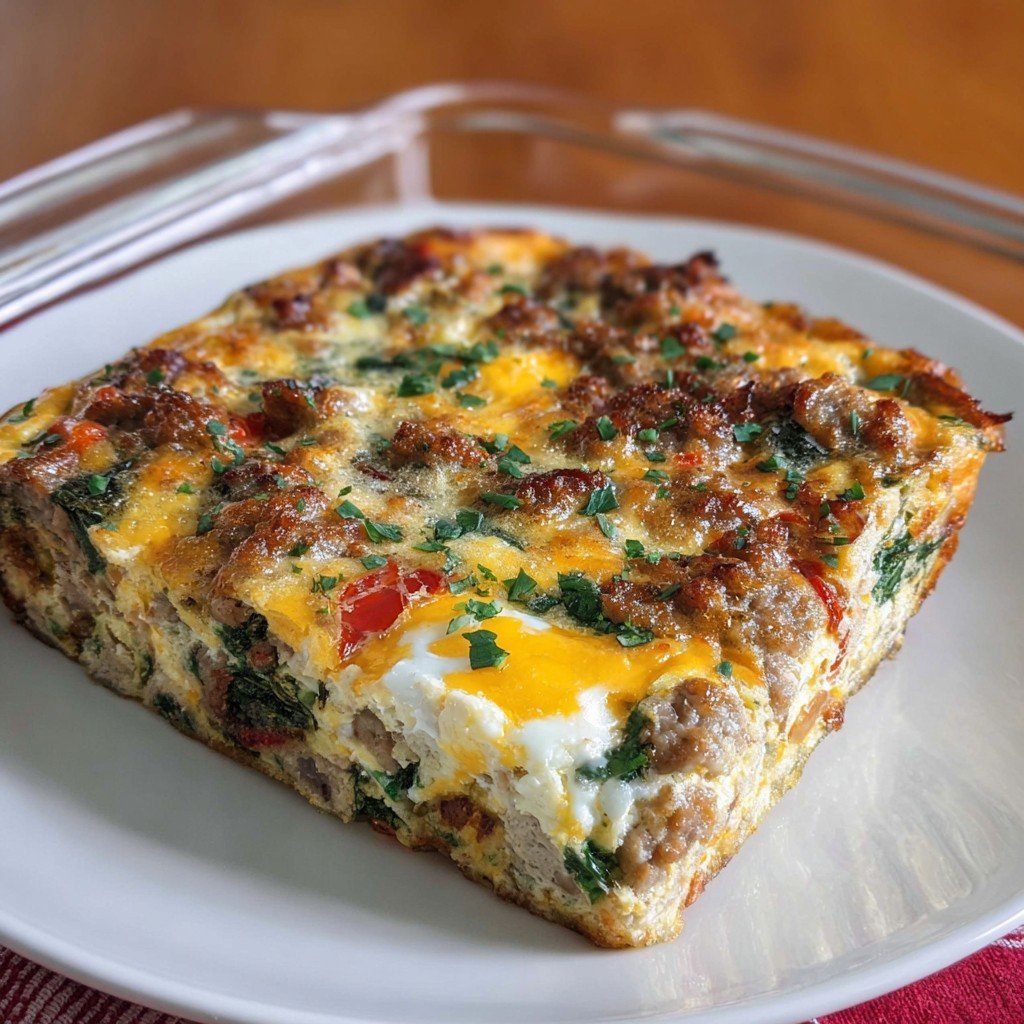 Sausage and Egg Whole30 Breakfast Casserole
