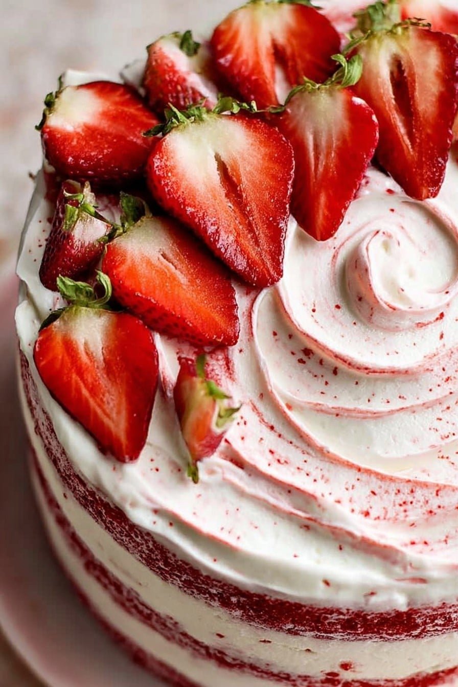 Strawberry Shortcake Cake (with sponge cake)