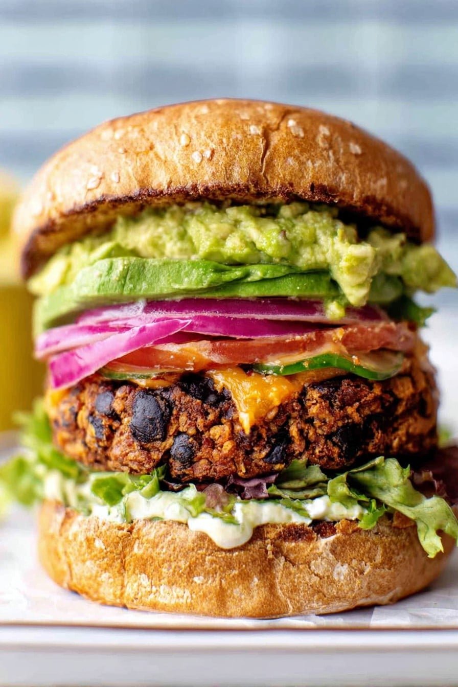 High Protein Black Bean Burger