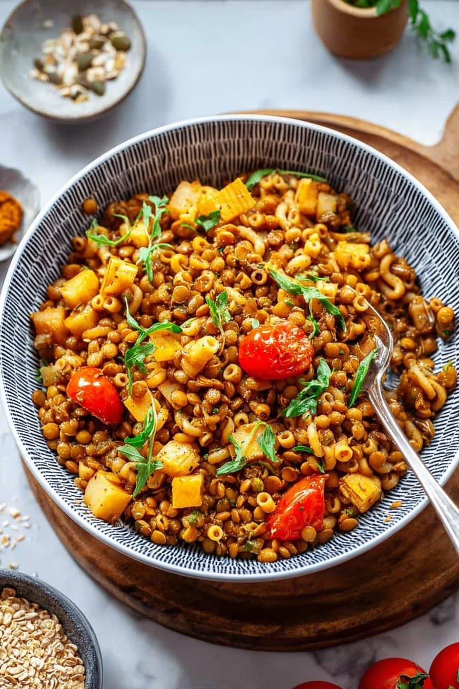 High Protein Lentil Pasta