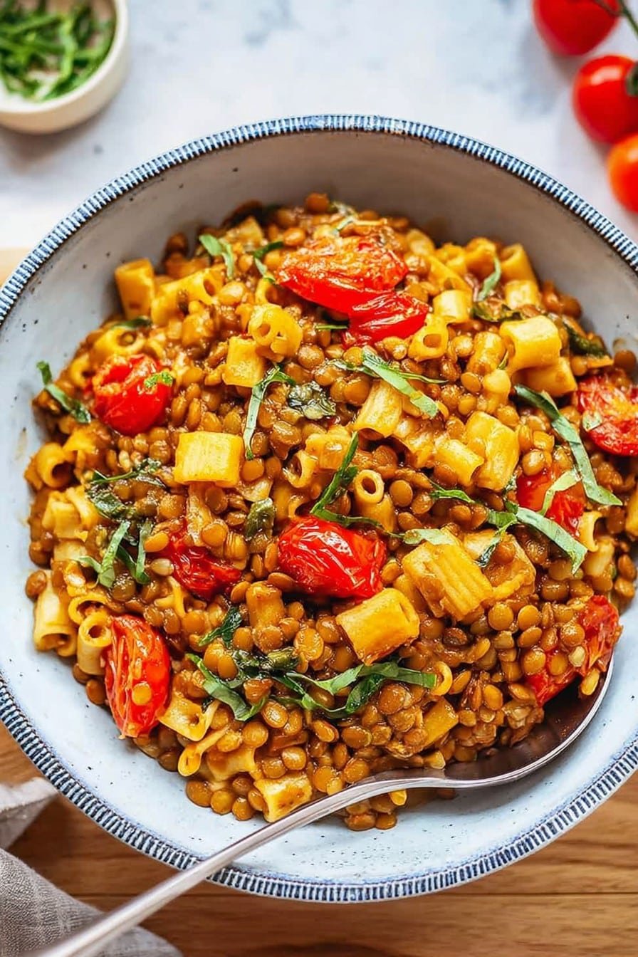 High Protein Lentil Pasta